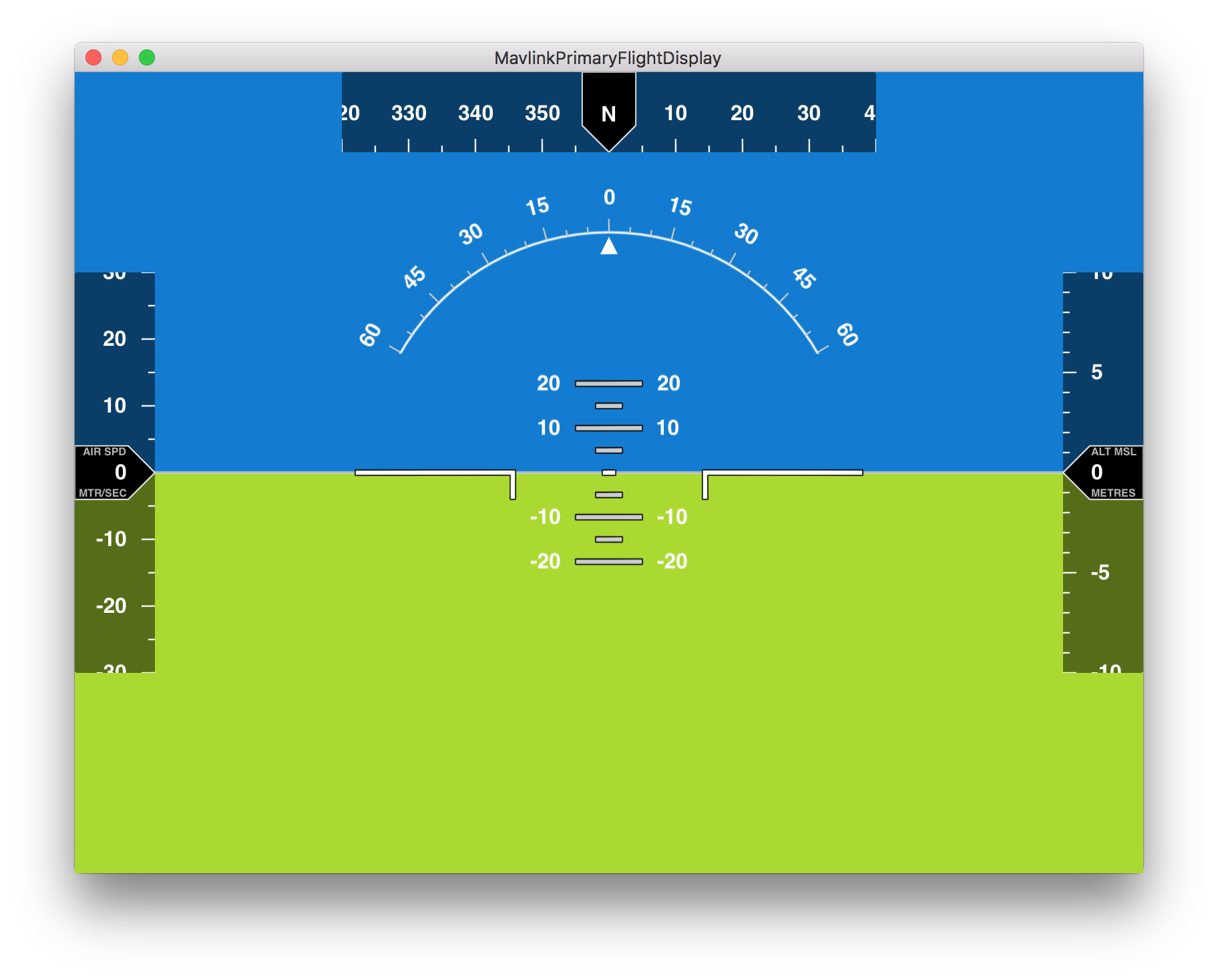 Primary Flight Display for Mavlink - Default Styles