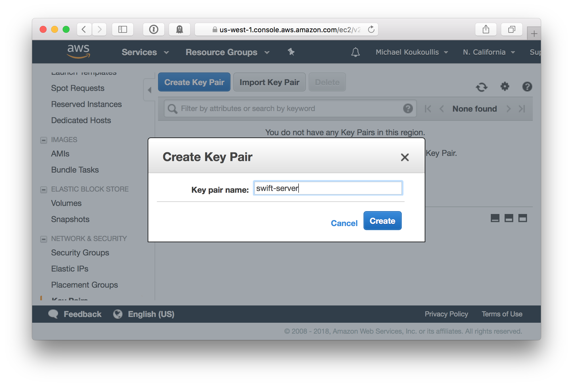 Create Key Pair